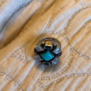 Moonstone topaz gemstone ring Nb 925 6.5